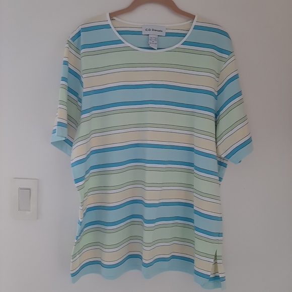 C.D. Daniels Tops - EUC C.D. DANIELS STRIPED TEE SHIRT